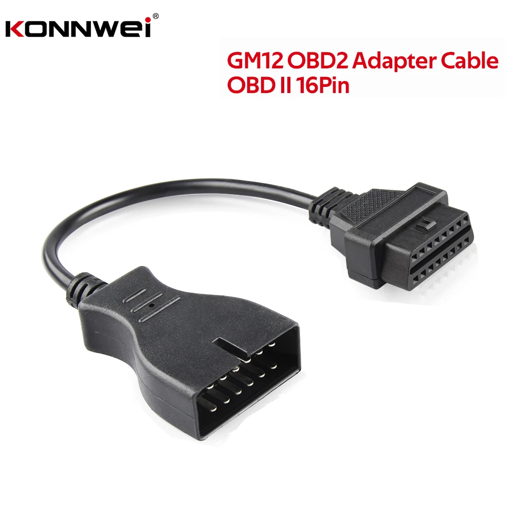 For GM 12Pin OBD 2 OBD2 Connector GM12 Car Diagnostic Cable for Vehicles Adapter to 16pin Daewoo |