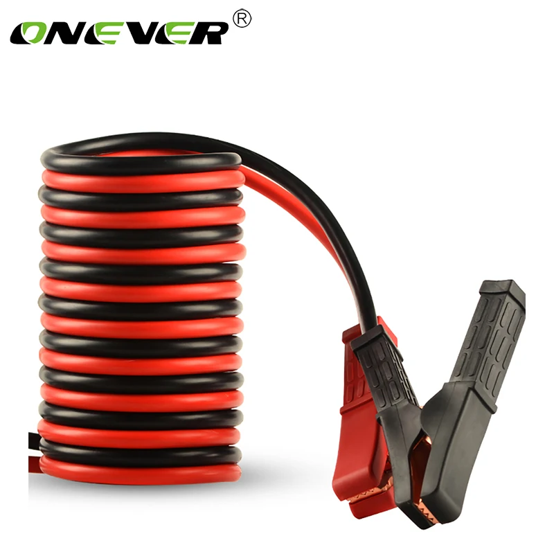 

Onever 1800A 2000A Auto Booster Start with Clip Clamp Car Emergency Jumper Cables Wire Copper Cable Jumper 300cm 400cm