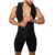 Новый Мужской Комбинезон One Piece Tight Fitness Bodysuit Playsuit Летние Мужчины Молния Без Рукавов с Капюшоном Комбинезон Брюки с карманами