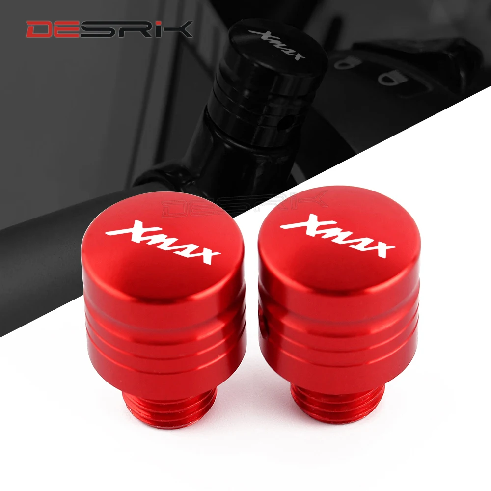

New 2Pcs Universal Motorcycle M10X1.25 CNC Mirror Hole Plug Screw For yamaha xmax 300 xmax 250 xmax 400 logo xmax