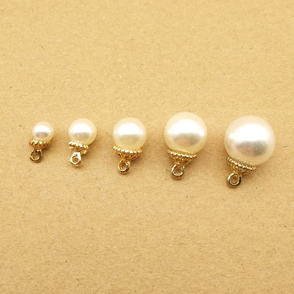 10pcs Pearl Charms for Jewelry Making Earring Pendant Necklace Bracelet