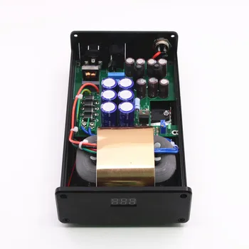 Nuovo alimentatore lineare DC HiFi a bassissimo rumore da 50 W DC12V 3A Amplificatore audio PSU LPS con display blu 1