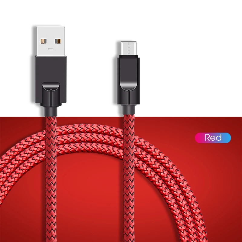 1 м usb type C Смарт настенный переключатель для смартфонов 2.5A Быстрая зарядка зарядное устройство Шнур для Xiaomi Redmi Note8 прочный тип-C кабель - Цвет: Red
