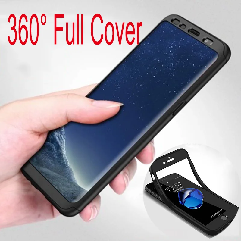 

360 Full Body Protective Cover For Samsung Galaxy A50 A10 A30 A40 A70 A7 A6 A8 A9 S8 S9 S10 Plus S10e S7 Edge Note 8 9 M30 Cases