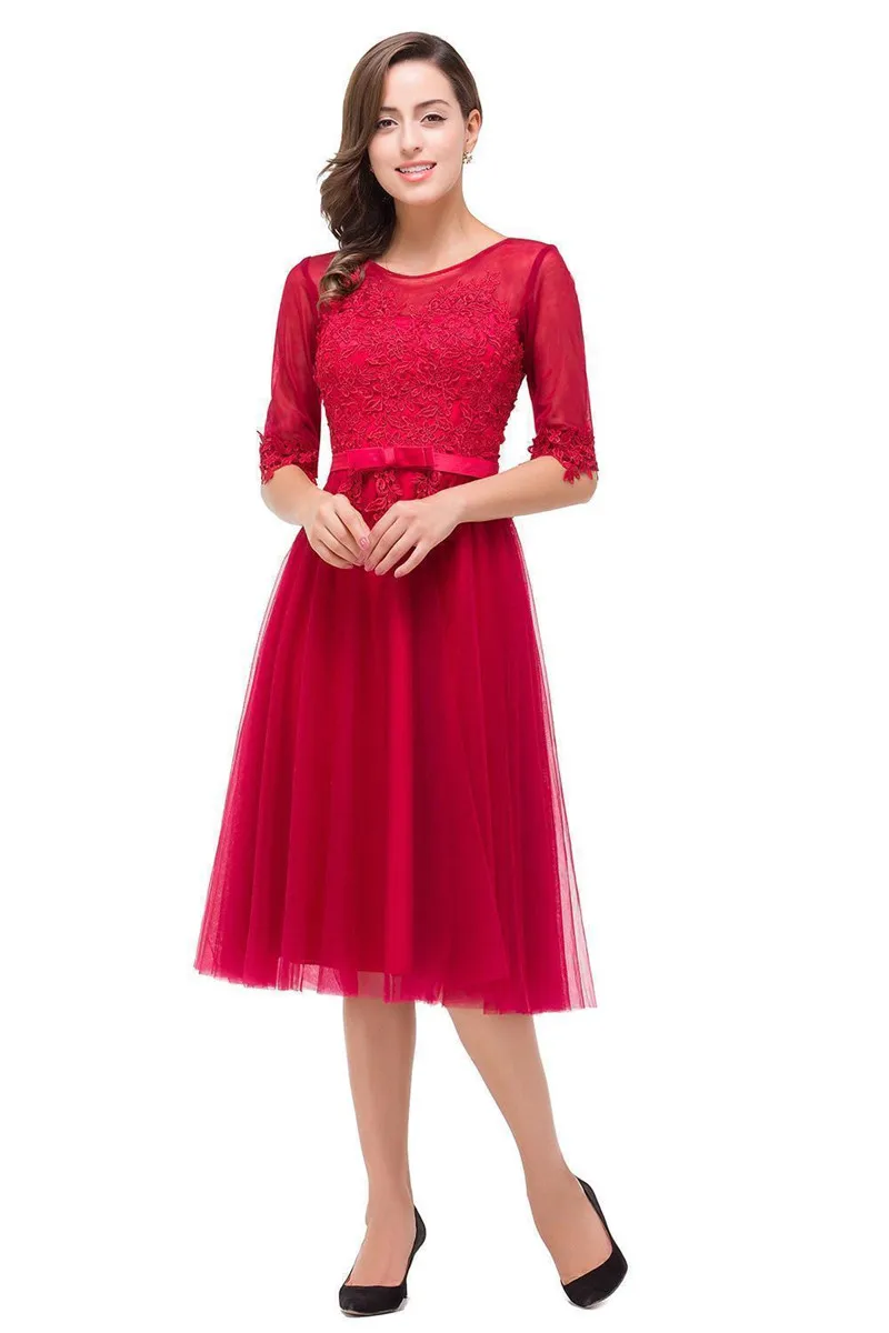Vestido de Formatura кружевное красное домашнее платье ТРАПЕЦИЕВИДНОЕ вечернее платье на шнуровке сзади ДРАПИРОВАННОЕ с аппликацией vestido de festa Curto