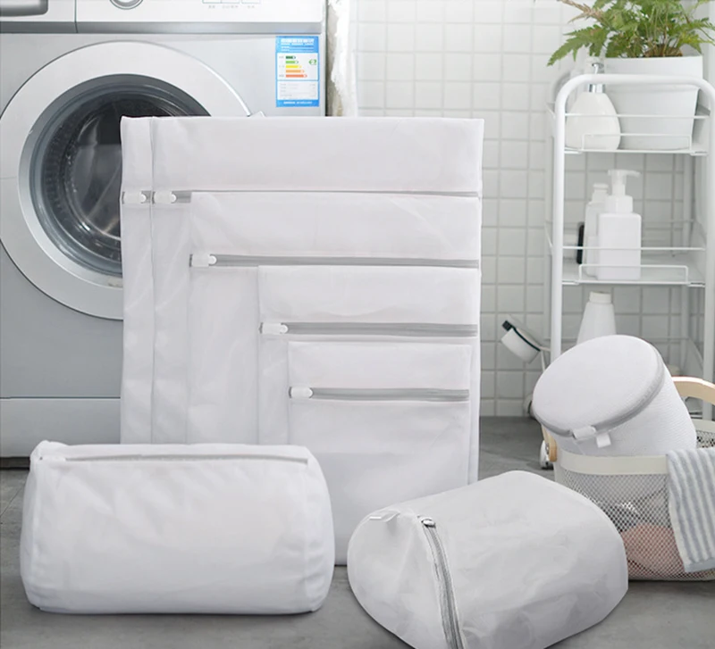 15 Size Mesh Laundry Bag Polyester Laundry Wash Bags Coarse Net Laundry Basket Laundry Bags for Washing Machines Mesh Bra Bag