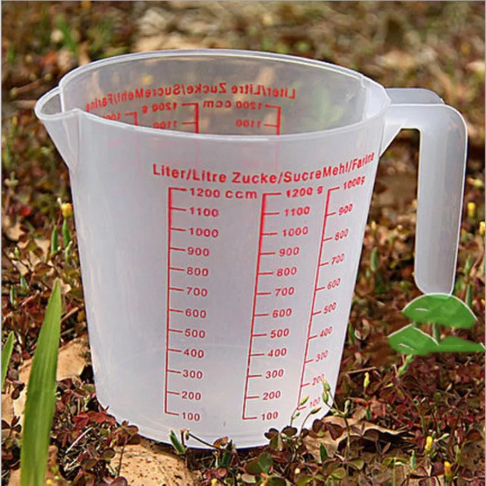 1200ml Plastic Liquid Measuring Cups Clear Kitchen Medicine Cups Baking Cooking Home Lab Measure Tool