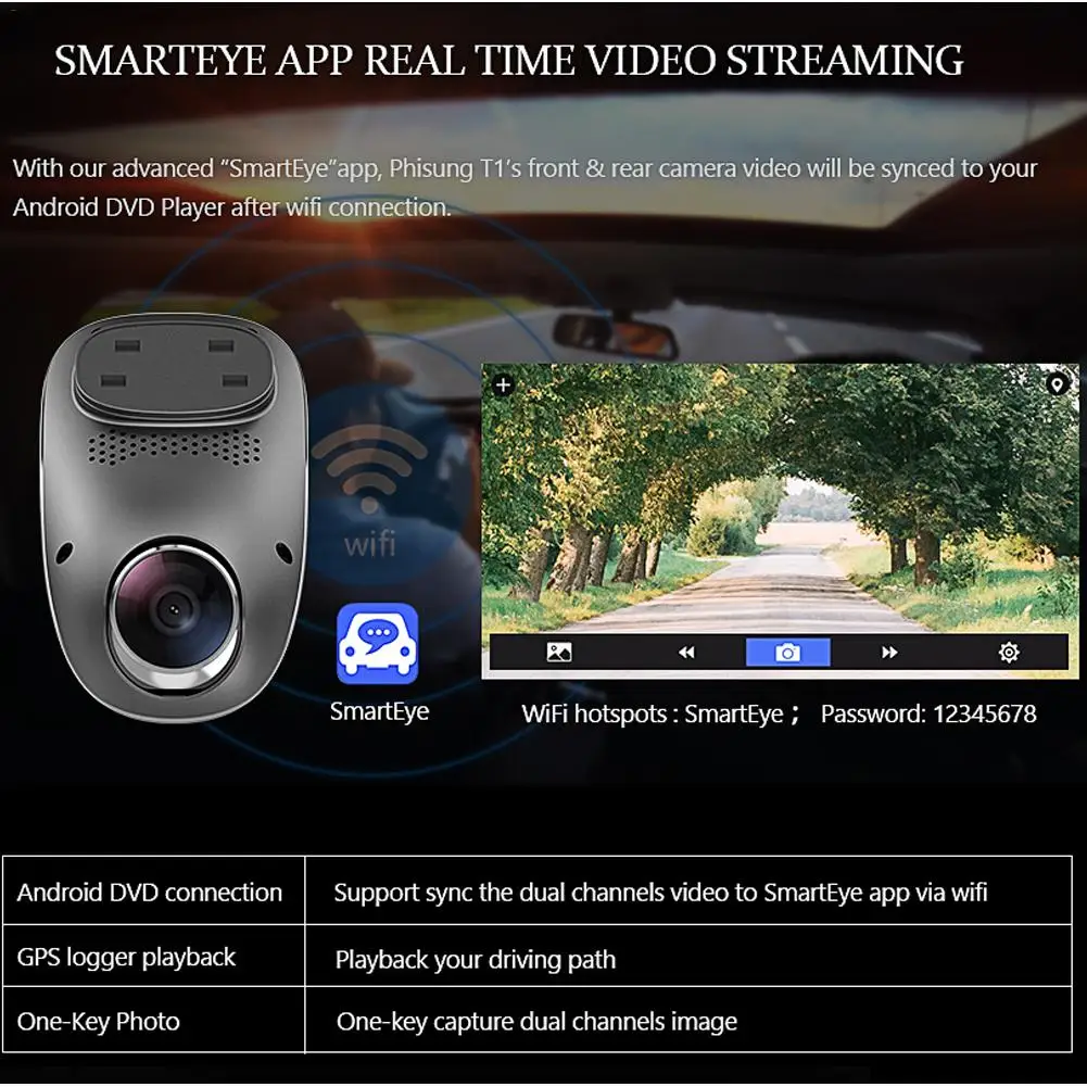 Black 3g Автомобильный цифровой видеорегистратор HD 1080P камера для записи с двойным объективом для вождения рекордер парковочный монитор камера Поддержка заднего хода - Название цвета: Black