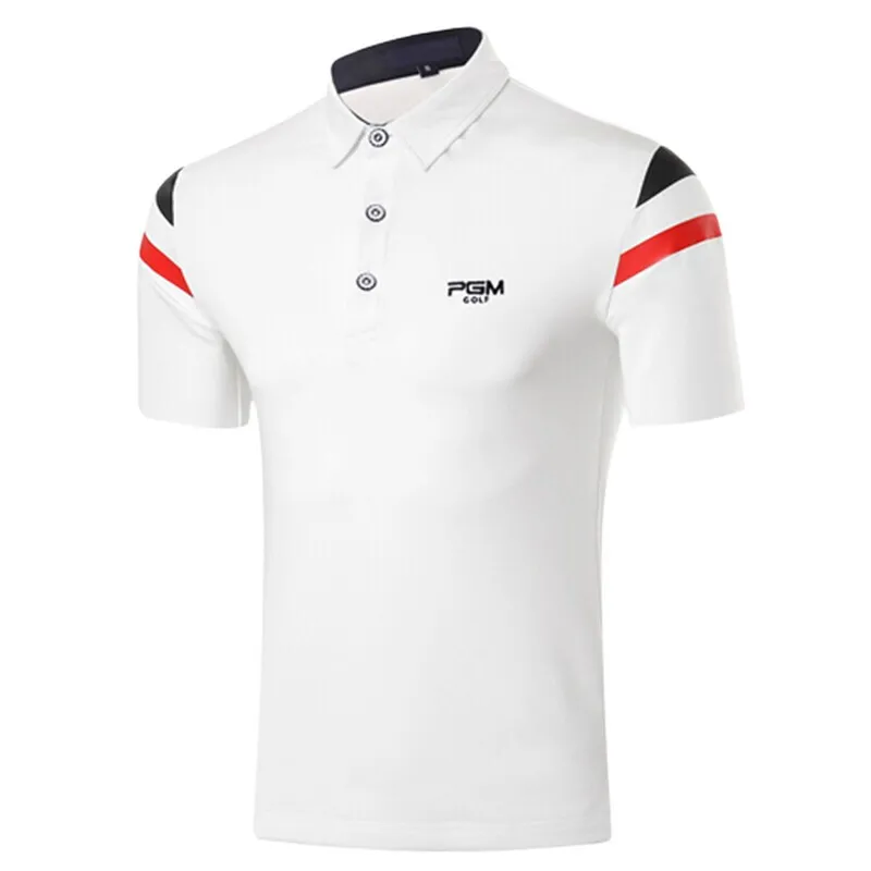 PGM Golf Apparel Мужская футболка с короткими рукавами дышащая спортивная форма для мяча Летняя мужская одежда