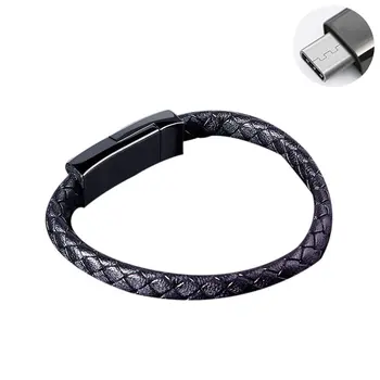 

Sports Bracelet Mobile Phone Data Cable Type-C Fast Charging Cable Flat Section For Apple Android