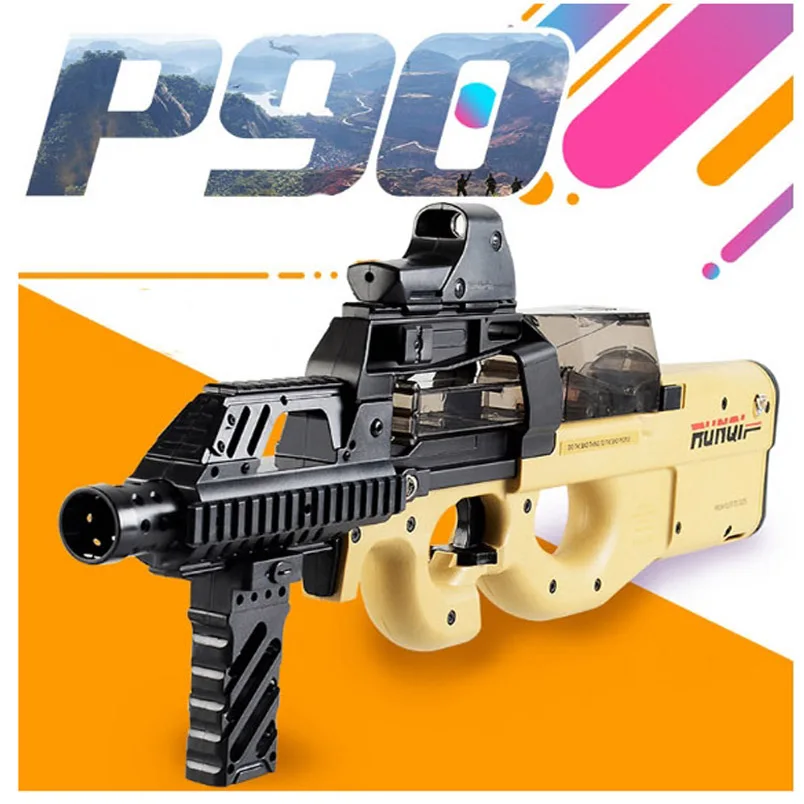Goedkoop P90 Elektrische Water Kogel Pistool Speelgoed Sniper Rifle Graffiti Cs Games Paintball Uitbarstingen Gun Jongens Speelgoed Outdoor Pistool Nieuwe Jaar geschenken