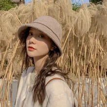 Зимние шерстяные шляпы Панамы для мужчин и женщин, уличные толстые теплые Hariy рыбацкие шляпы, хип-хоп шапки для девочек 90s