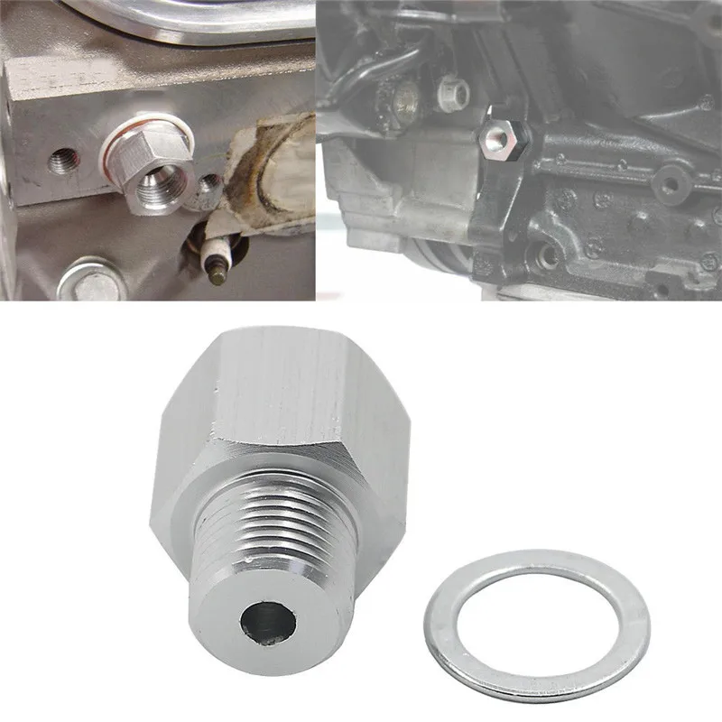

LS Engine Swap Male M16-1.5 to Female 1/8"-27 NPT Adapter bolt screw w/ sealing washer Oil Pressure Sensor LS1 LSX LS3 551172