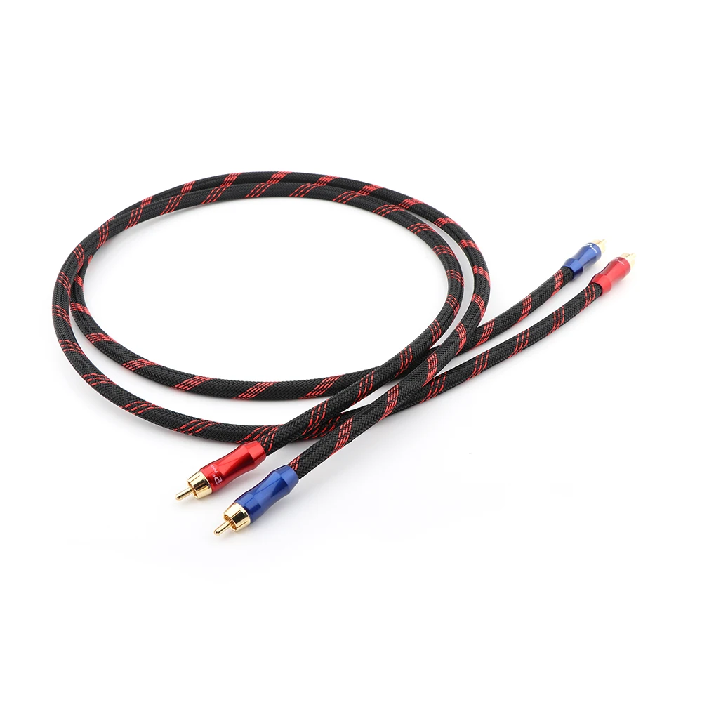 Медный кабель YTER X418 OCC RCA высокопроизводительный Премиум Hi Fi аудио для соединения