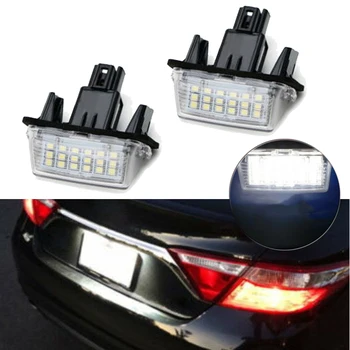 

Assembly License Plate Lights For Toyota Camry Highlander Replacement 2pcs Car Auto LED