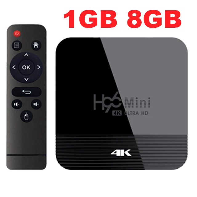 Smart tv Box H96 Mini H8 Android 9,0 2G 16G RK3228A 2,4G/5G двойной wifi BT4.0 4K HD телеприставка Google Youtube Smart медиаплеер - Цвет: 1GB 8GB TV BOX