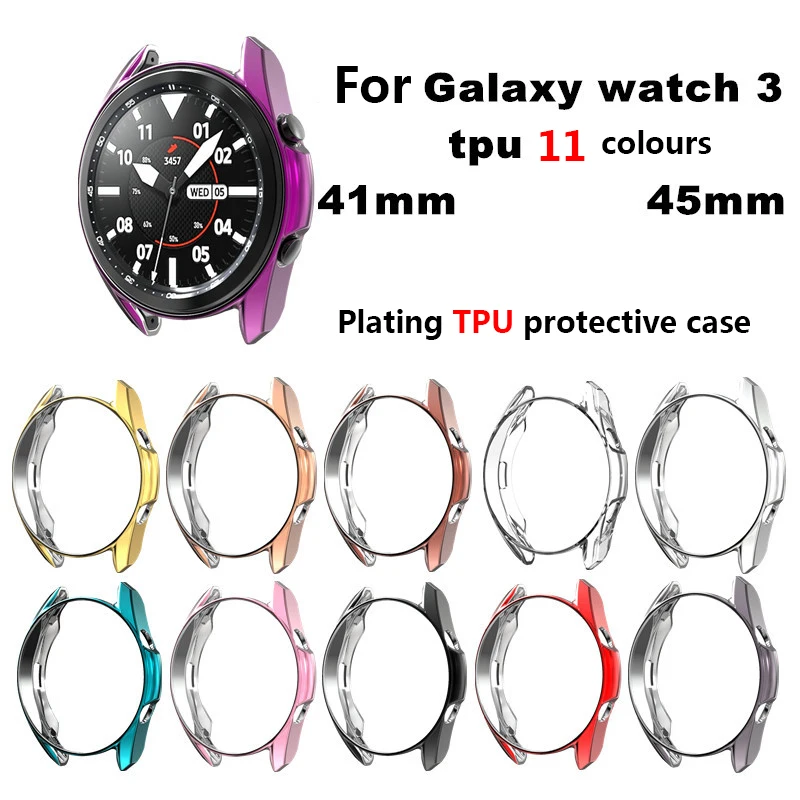 41/45 мм защитный чехол для Samsung Galaxy Watch 3 протектор бампер Watch3 Чехол Smart аксессуары