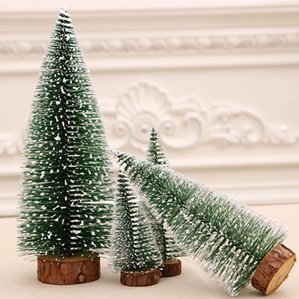 Mini Christmas Tree Desk Holiday 5 Size Green Artificial Mini Xmas Tree