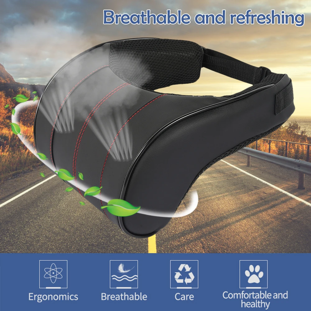 Автомобильная подушка для шеи, 3D подушка для головы из пены с эффектом памяти, регулируемая Автомобильная подушка для подголовника, безопасная подушка для путешествий, подушка для шеи, подушка для сиденья