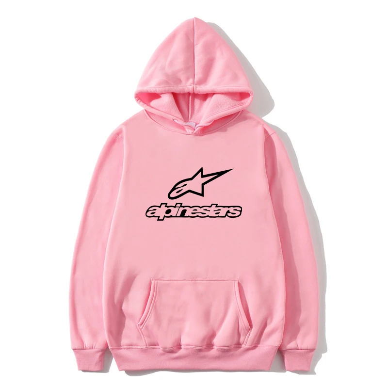 pink Hiver Alpine худи со звездой hommes manteau polaire epaissir Alpine Star Байкерский свитер для мужчин - Цвет: pink