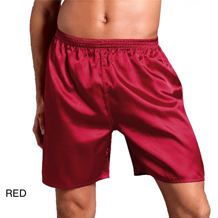 Мужские шелковые халаты с драконом, парная ночная рубашка, мужская повседневная домашняя одежда, длинный халат, одежда для сна размера плюс, удобные пижамные комплекты - Цвет: pants red