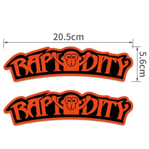 GraffitiFLorange Рисунок из мультфильма; креативное светоотражающие наклейки для автомобилей, накладка на крыло, безопасность вождения Предупреждение лента транспортных средств велосипед наклейка Сделано с 3M Материал - Цвет: GraffitiFLorange