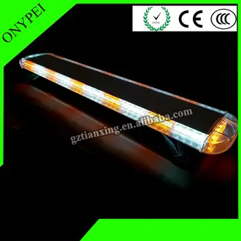 

Amber White Emergency Beacon Warn Tow Truck Response 47 "88 LED Strobe Light Bar