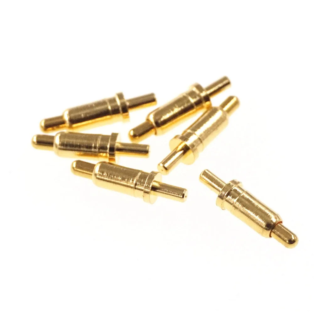 10 Stück federbelasteter Pogo-Pin-Stecker, Zylinderdurchmesser 1,8 mm, Höhe 5,0, vertikale Leiterplatte, Durchgangslochflansch 1,8 2 A, M1540 – Detail 5