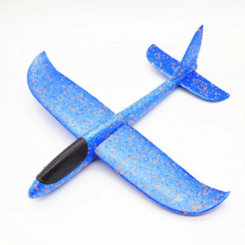 48cm Not Lamp Blue 35 см детские игрушки «сделай сам» ручной бросок летающий самолет s пена модель аэроплана светится в темноте Летающий Plane Самолет игрушки для детей - Цвет: 48cm Not Lamp Blue