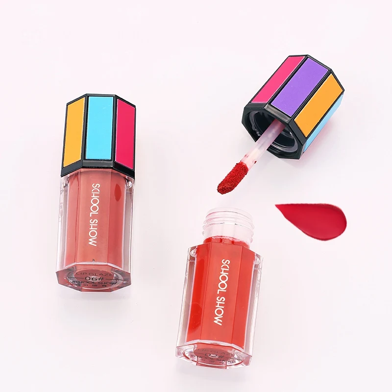 Moisturizing Red Velvet Matte Lip Gloss Waterproof Cherry Red Liquid Lipstick Lip Tint Lasting Lip Gloss Makeup MKXJ