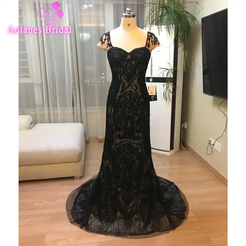 sheer evening gown