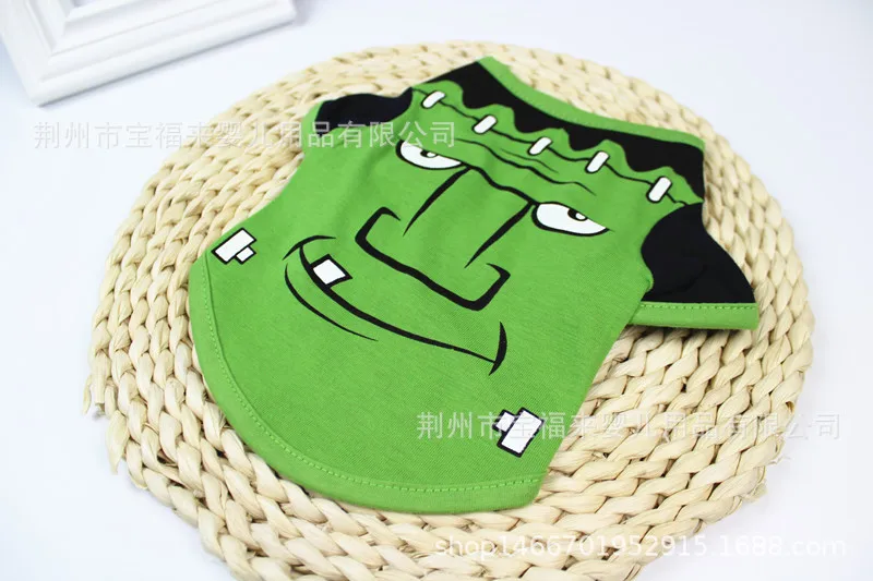 Dog Clothes Spring And Summer Cartoon Printed T-shirt Teddy Bichon Pet Clothing Pet Halloween Clothes