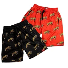 Мужские спортивные беговые шорты с 3D принтом тигра, быстросохнущие короткие штаны, одежда для футбола, баскетбольные шорты, теннисные пляжные шорты