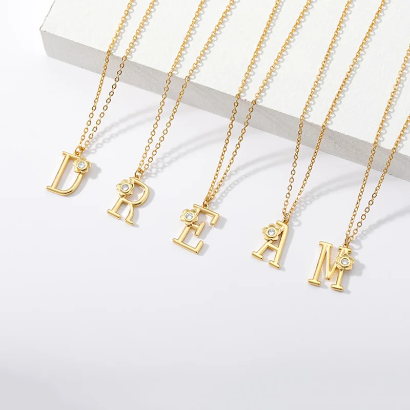 14K Solid Gold Initial Letter Pendant/Pave Diamond Pave Cz Alphabet  Charm/Minimal Necklace/Custom Initial Charm/Real Gold Necklace  Gift/Personalized