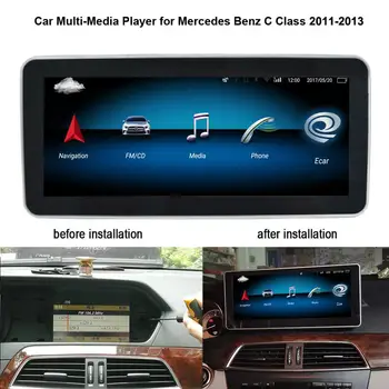 

10.25 inch Android 9.0 Car Multimedia Player for Mercedes Benz C class W204 C204 S204 (NTG 4.5 2011-2014) Car GPS Navigation