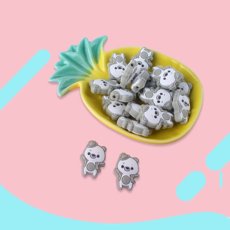 20 шт. милый мини-Медведь Детские Прорезыватели для зубов DIY новорожденный младенец ребенок кормящих жевательные продукты