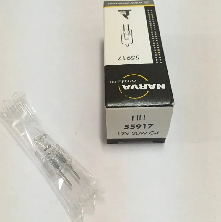 Одноименный Нарва 55917 галогенная лампа hll 12v20w Цветность m пузырь UV