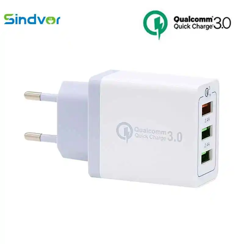 5 в 3A USB зарядное устройство для iPhone 11X8 7 iPad быстрое настенное 3 порта адаптер ЕС
