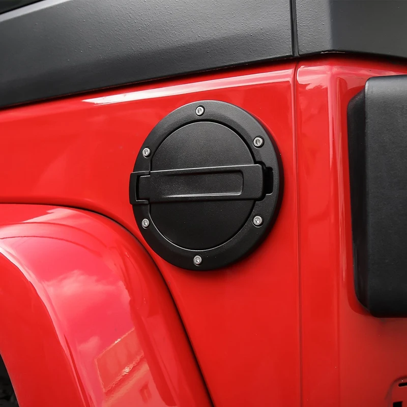 Gas Tank Cap Fuel Filler Door Cover for Jeep Wrangler JK 2007-& Unlimited
