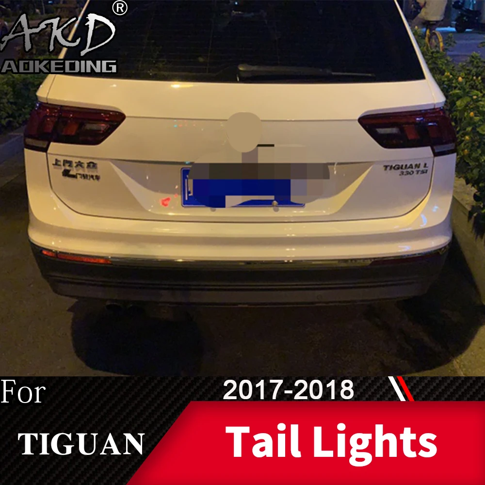 Задний фонарь для автомобиля VW Tiguan- Tiguan L светодиодный задний фары, противотуманные фары Дневные ходовые огни DRL Тюнинг автомобилей Автомобильные аксессуары