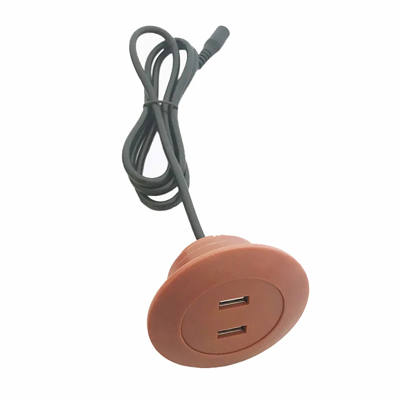 Диван USB зарядное устройство для мобильного телефона 5v2a зарядка планшетный компьютер установлен в мебели офисный диван аксессуары USB зарядное устройство коричневый