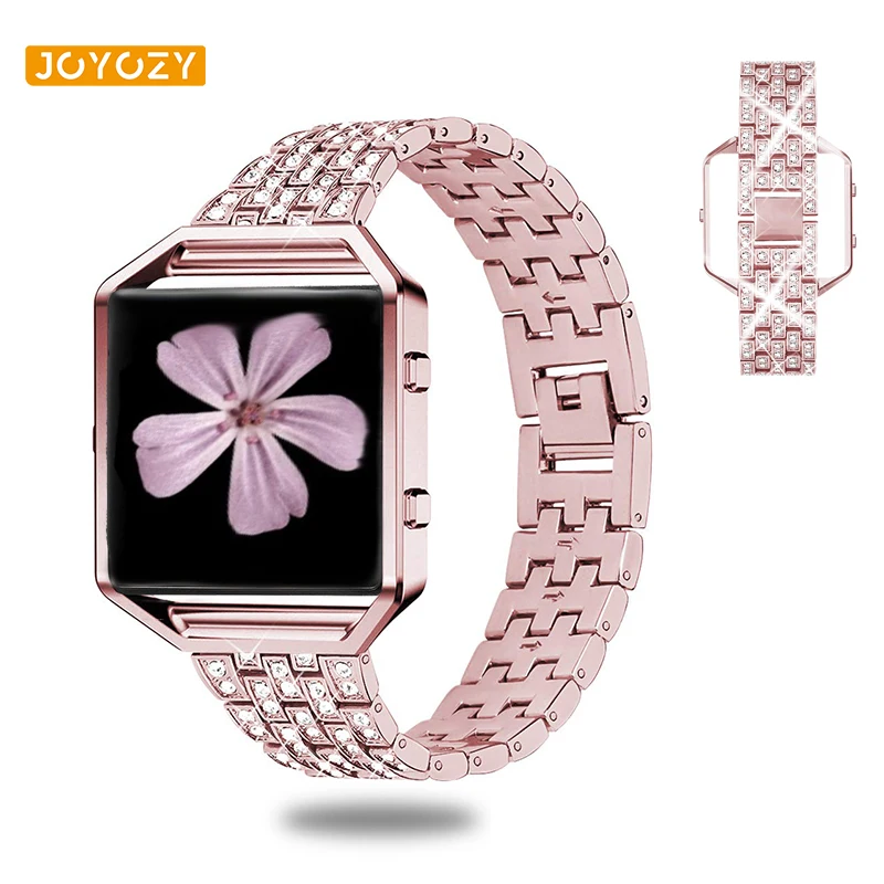 Joyozy Women's Bracelet Watch Strap Diamond Decoration for fitbit blaze Elegant and stylish watch strap Fitbit | Наручные часы
