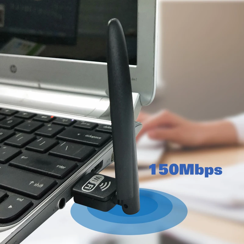Usb wifi адаптер ethernet lan 150 беспроводной 802.11n ноутбук Настольный ключ Карта Антенна 2 4g