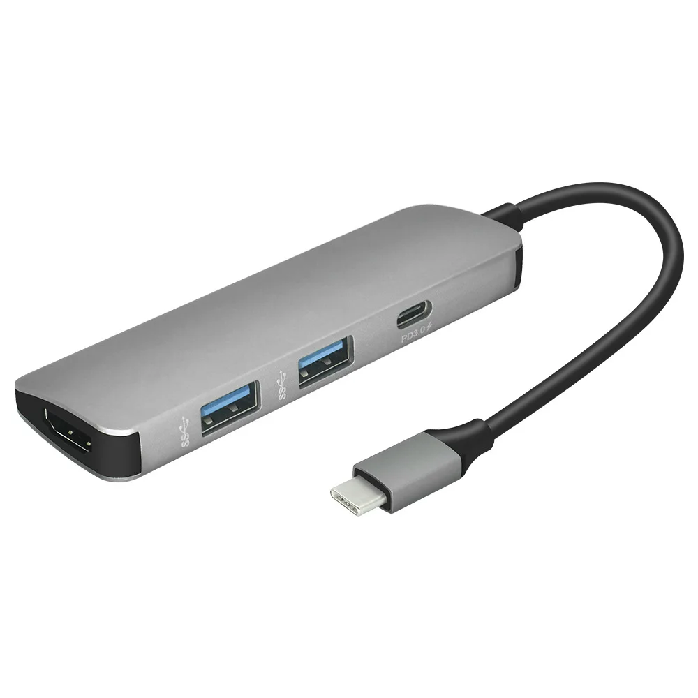 

Type-C to hdmi hd Converter Docking Station Type C Cable Seperater HUB Concentrator with Charging