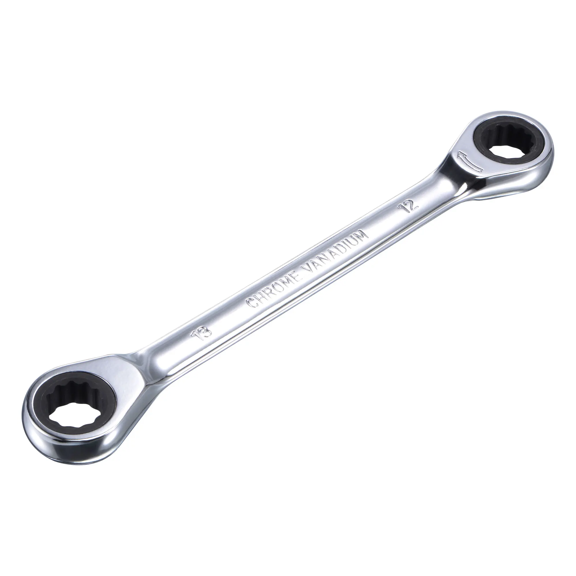 

uxcell Double Box End Ratcheting Wrench 12mm x 13mm Metric 72 Teeth 12 Point Ratchet Spanner Tools, CR-V
