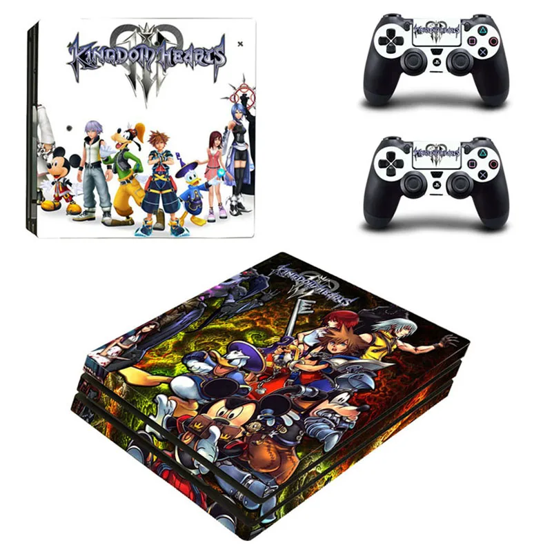 Kingdom Hearts 3 PS4 Pro стикер s Play station 4 Pro виниловые наклейки на кожу Pegatinas для playstation 4 Pro консоль и контроллер