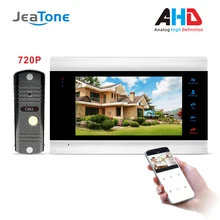 720 P/AHD 7 ''WiFi Смарт видео домофон система с AHD дверной Звонок камера бесплатное приложение Дистанционное разблокирование система контроля доступа