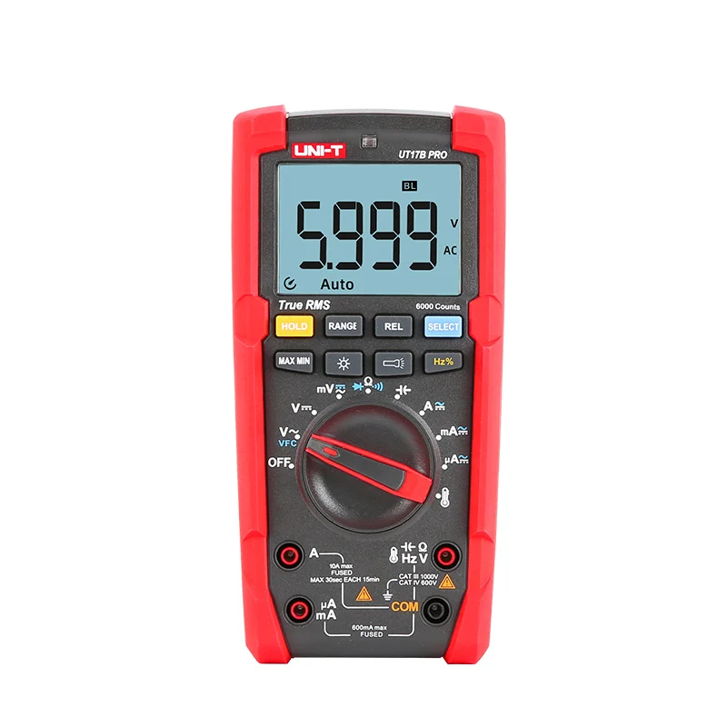 Цифровой мультиметр UNI T UT15B PRO / UT17B функция True RMS 1000 В переменного/постоянного тока