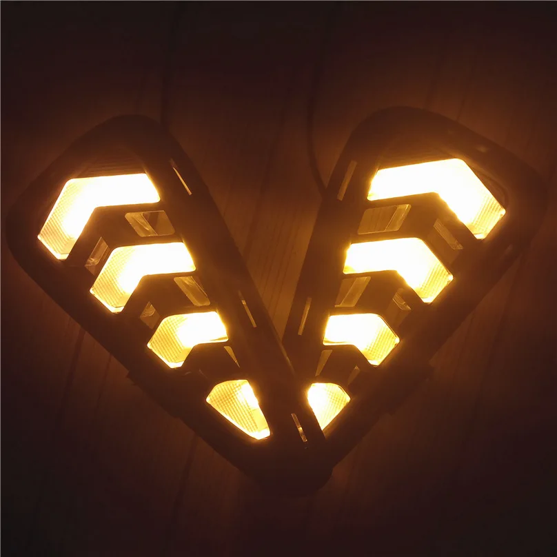 2PCS Car Accessories LED Daytime Running Light For Toyota Camry DRL Cover Fog Lamp Car-Styling External Front Fog Lamp