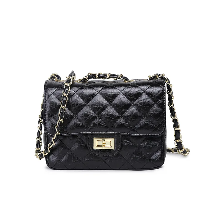 

2019 New Style Graceful Chain Bag Rhombus Shoulder Women's Oblique Small Bag